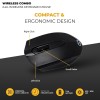 Lapcare Wireless Combo WL204 | The Compact & Ergonomic Design | Keyboard Printing + UV Coating Letters | No Fading Letters | 1600 DPI Optical Mouse with Precision Tracking | Auto Sleep Funtion