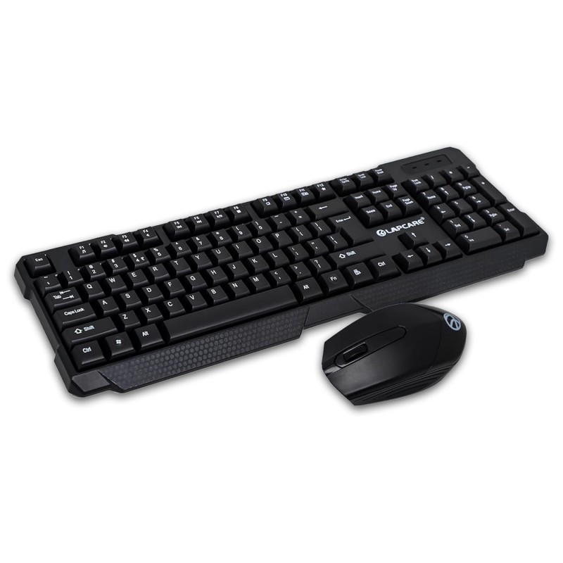 Lapcare Wireless Combo WL204 | The Compact & Ergonomic Design | Keyboard Printing + UV Coating Letters | No Fading Letters | 1600 DPI Optical Mouse with Precision Tracking | Auto Sleep Funtion