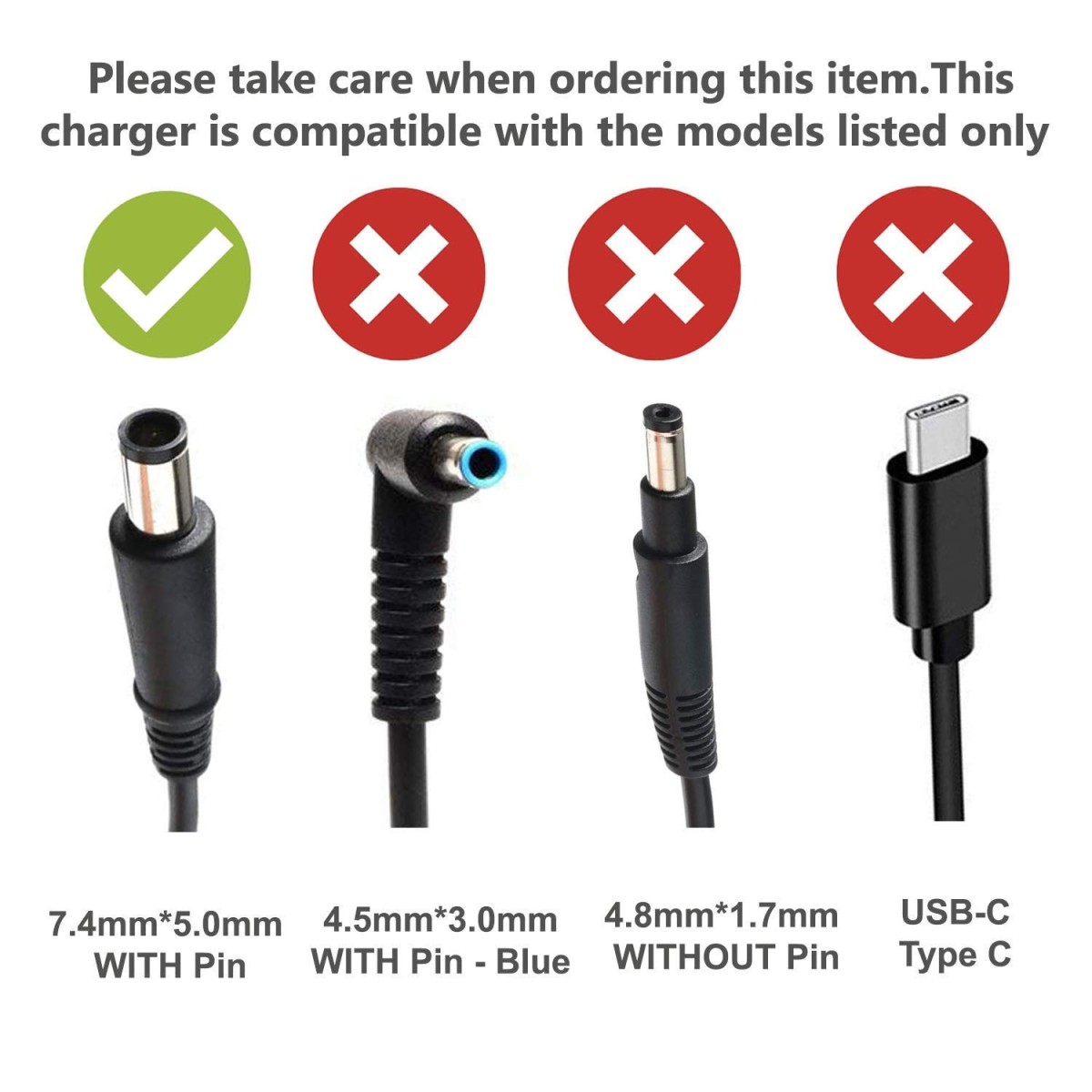 Laplife Charger for Hp Elitebook 840 G1, 840 G2, 840 G3 90W 19V 4.74A 90W Pin Size 7.4mm x 5.0mm - No Power Cord (LHOYDLP4417)