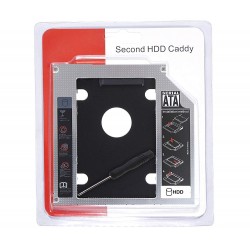 Lapster Caddy for ssd and HDD, Optical Bay 2nd Hard Drive Caddy, Caddy 9.5mm for Laptop