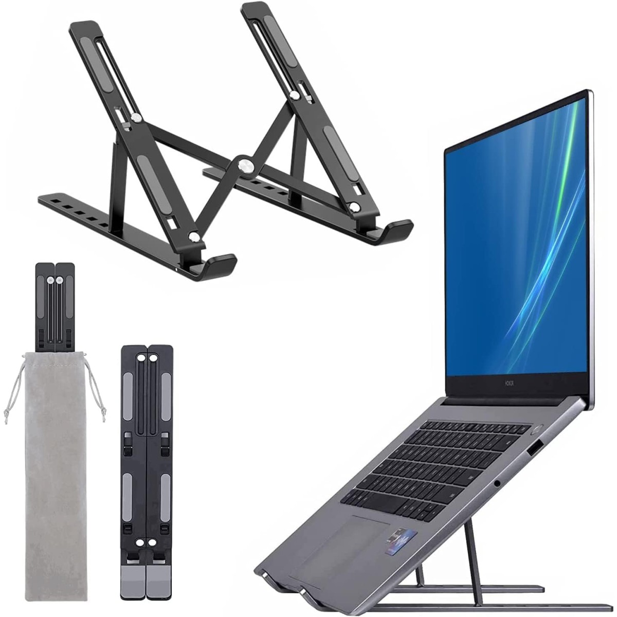 Lapster Ergonomic Portable Aluminium Laptop Stand
