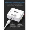 Lapster HDMI to AV, 1080P HDMI to 3RCA,AV Composite Video Audio Converter Adapter Supports PAL/NTSC with USB Charge Cable