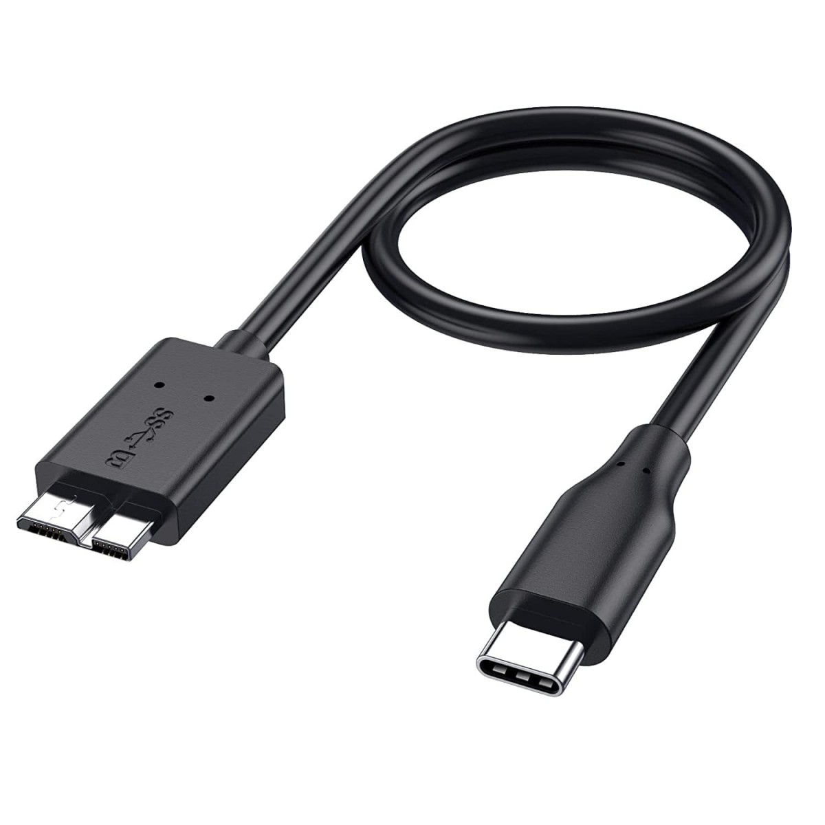 Lapster Hard Drive Cable Type C to Micro-B USB Compatible with all types of hardisk closure and gadgets