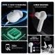 Lava Probuds 21 45 Hrs Playtime with 60Mah Bull Battery Touch Control Bluetooth Truly Wireless in Ear Earbuds (White)