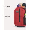Lavie Sport Ledge Casual Backpack | Premium Backpack For Men & Women's,22 L,Red