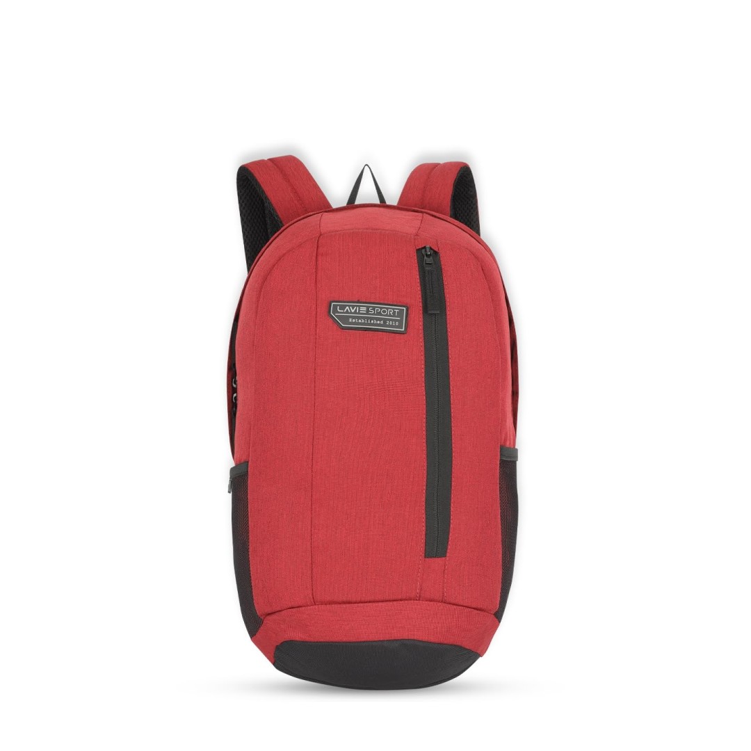 Lavie Sport Ledge Casual Backpack | Premium Backpack For Men & Women's,22 L,Red