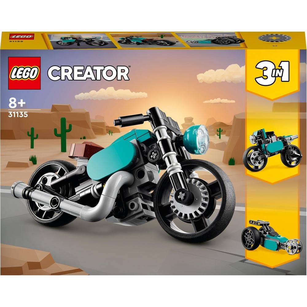 Lego Creator Vintage Motorcycle 31135 Building Toy Set (128 Pieces),Multicolor
