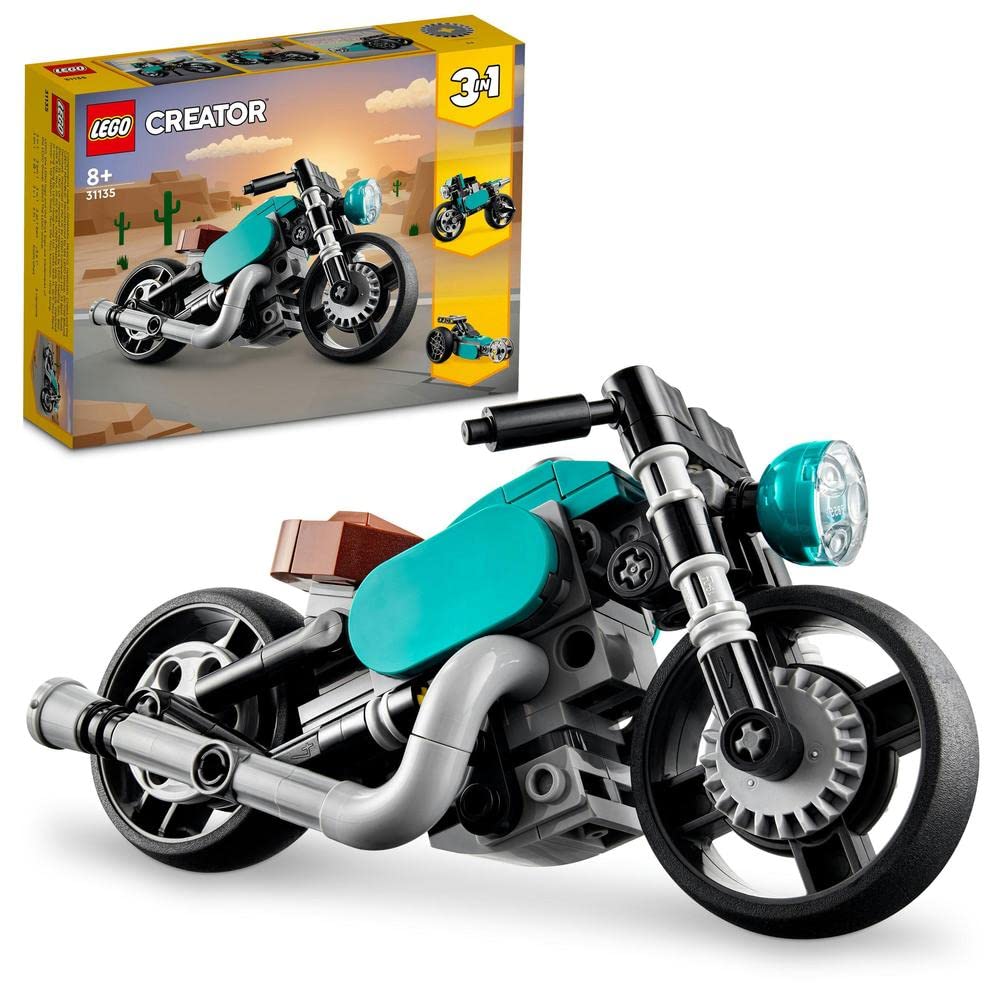 Lego Creator Vintage Motorcycle 31135 Building Toy Set (128 Pieces),Multicolor