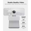 Lenovo 300 FHD Webcam with Full Stereo Dual Built-in mics | FHD 1080P 2.1 Megapixel CMOS Camera |Ultra-Wide 95° Lens, 4X Digital Zoom | 360 Rotation | Flexible Mount | Cloud Grey Lenovo 300 FHD Webcam with Full Stereo Dual Built-in mics | FHD 1080P 2.1 Megapixel CMOS Camera |Ultra-Wide 95° Lens, 4X Digital Zoom | 360 Rotation | Flexible Mount | Cloud Grey