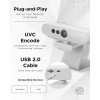 Lenovo 300 FHD Webcam with Full Stereo Dual Built-in mics | FHD 1080P 2.1 Megapixel CMOS Camera |Ultra-Wide 95° Lens, 4X Digital Zoom | 360 Rotation | Flexible Mount | Cloud Grey Lenovo 300 FHD Webcam with Full Stereo Dual Built-in mics | FHD 1080P 2.1 Megapixel CMOS Camera |Ultra-Wide 95° Lens, 4X Digital Zoom | 360 Rotation | Flexible Mount | Cloud Grey