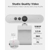 Lenovo 300 FHD Webcam with Full Stereo Dual Built-in mics | FHD 1080P 2.1 Megapixel CMOS Camera |Ultra-Wide 95° Lens, 4X Digital Zoom | 360 Rotation | Flexible Mount | Cloud Grey Lenovo 300 FHD Webcam with Full Stereo Dual Built-in mics | FHD 1080P 2.1 Megapixel CMOS Camera |Ultra-Wide 95° Lens, 4X Digital Zoom | 360 Rotation | Flexible Mount | Cloud Grey