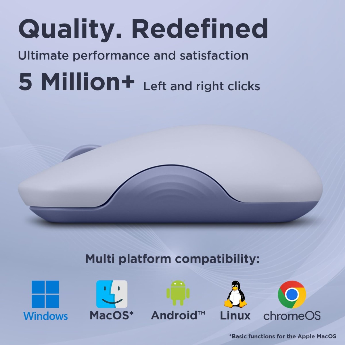 Lenovo 350 Bluetooth Silent Mouse, Dual Device Connectivity via Bluetooth 5.3, Upto 5million Button Clicks, 2400 DPI, IR Optical Sensor, Advnaced Dynamic Scroll, 36 Month Battery Life, Meta Grape Lenovo 350 Bluetooth Silent Mouse, Dual Device Connectivity via Bluetooth 5.3, Upto 5million Button Clicks, 2400 DPI, IR Optical Sensor, Advnaced Dynamic Scroll, 36 Month Battery Life, Meta Grape