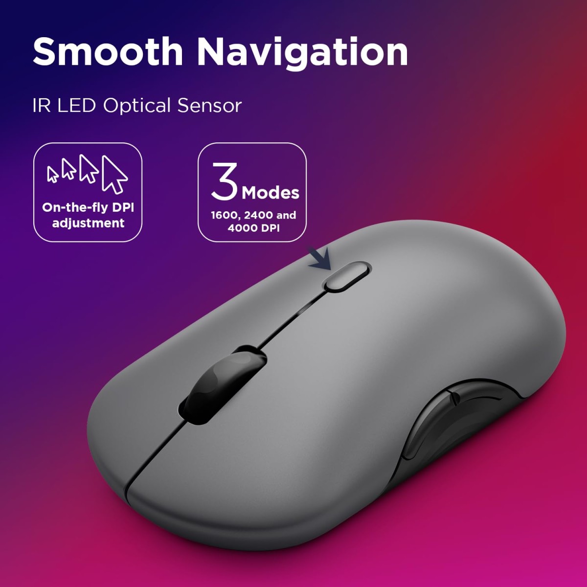 Lenovo 700 Multi-Device Wireless Silent Mouse, Bluetooth 5.3 or USB-A 2.4Ghz, Upto 5million Button clicks, 4000 DPI, Soft Touch Grip, Programmable Buttons, Dynamic Scroll Wheel, Luna Grey Lenovo 700 Multi-Device Wireless Silent Mouse, Bluetooth 5.3 or USB-A 2.4Ghz, Upto 5million Button clicks, 4000 DPI, Soft Touch Grip, Programmable Buttons, Dynamic Scroll Wheel, Luna Grey
