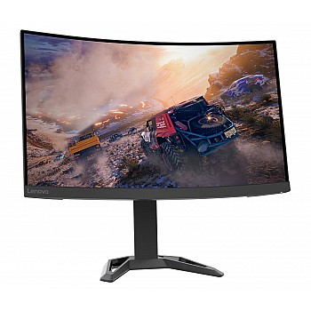 Lenovo Gaming G-Series Curved 27in(68.58cm) 1920x1080 FHD VA Monitor |165Hz|1ms, AMD FreeSyncPremium|90%DCI-P3, 2x3W Speakers, HDMI|DP, Height Adjust TiltStand,TUV EyesafeCertified,Raven Black-G27c-30