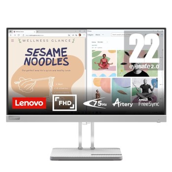 Lenovo L22e-40, 21.4 Inch (54.48 cm), FHD 1920x1080, 75Hz, Grey, 4ms, 16.7Mn Colors, AMD FreeSync, TUV Eye Comfort, Low Blue Light, Smart Display Customization Artery, HDMI Monitor Lenovo L22e-40, 21.4 Inch (54.48 cm), FHD 1920x1080, 75Hz, Grey, 4ms, 16.7Mn Colors, AMD FreeSync, TUV Eye Comfort, Low Blue Light, Smart Display Customization Artery, HDMI Monitor