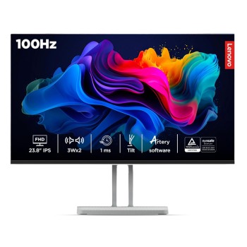 Lenovo L24i-4A, 24 inch (60.45cm), IPS, FHD 1920x1080, 100Hz, Cloud Grey, 1ms, FreeSync, 99% sRGB, 3Wx2 Speakers, HDMI 1.4, VGA, Tilt, Smart Display Customization Artery Monitor Lenovo L24i-4A, 24 inch (60.45cm), IPS, FHD 1920x1080, 100Hz, Cloud Grey, 1ms, FreeSync, 99% sRGB, 3Wx2 Speakers, HDMI 1.4, VGA, Tilt, Smart Display Customization Artery Monitor