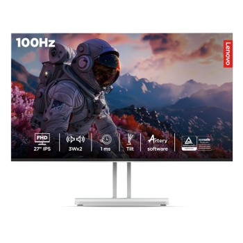 Lenovo L27i-4A, 27 inch (68.5cm), IPS, FHD 1920x1080, 100Hz, Cloud Grey, 1ms, FreeSync, 99% sRGB, 3Wx2 Speakers, Smart Display Customization Artery, 2X HDMI 1.4, VGA, Tilt Monitor Lenovo L27i-4A, 27 inch (68.5cm), IPS, FHD 1920x1080, 100Hz, Cloud Grey, 1ms, FreeSync, 99% sRGB, 3Wx2 Speakers, Smart Display Customization Artery, 2X HDMI 1.4, VGA, Tilt Monitor