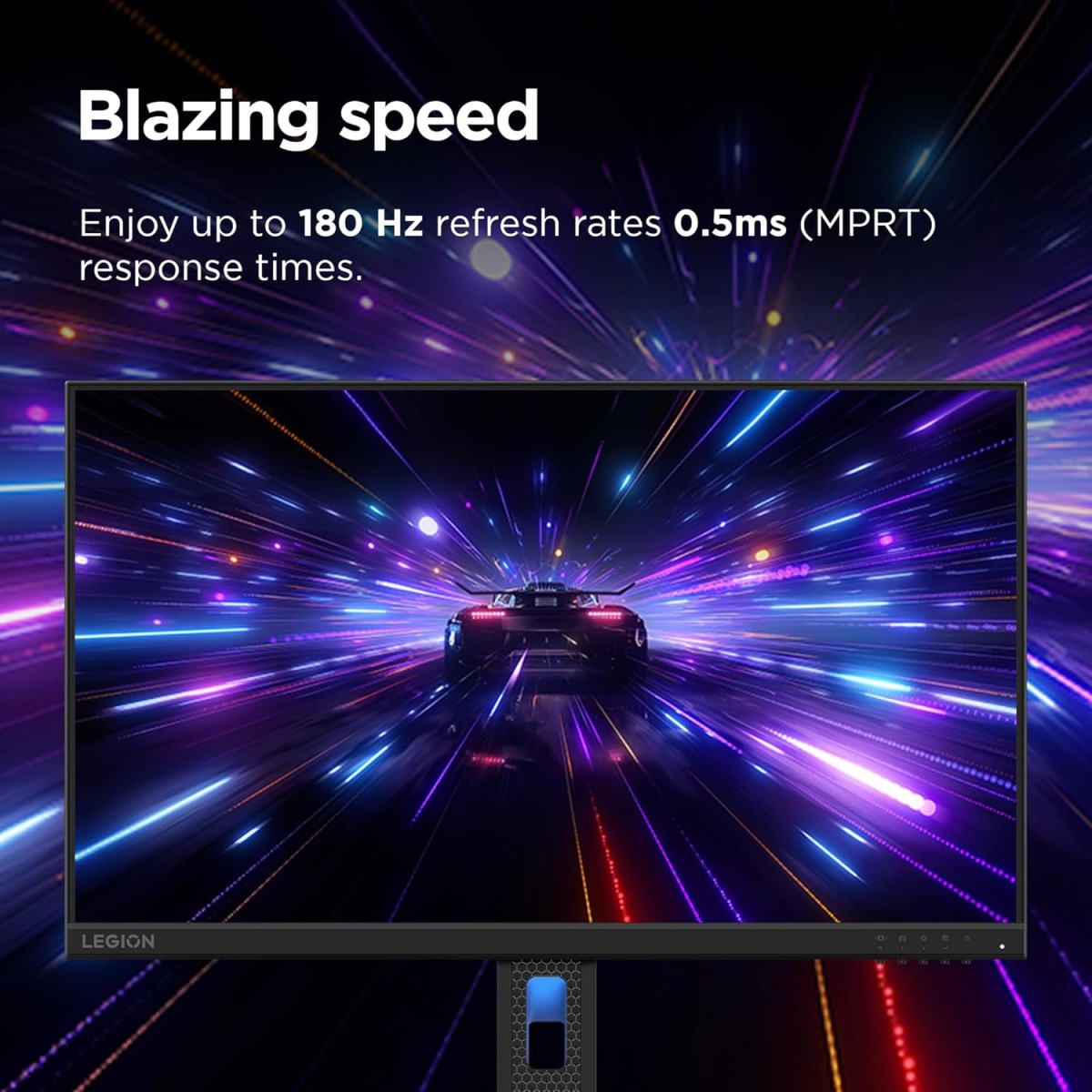 Lenovo Legion R24e | 24" (60.9cm) FHD 180Hz Gaming Monitor | 0.5ms, AMD FreeSync, 99% sRGB, 1xHDMI 2.1 TMDS, 1xDP 1.4| Tilt, Swivel, Pivot, Height Adjust | Black | 67CCGAC4IN Lenovo Legion R24e | 24" (60.9cm) FHD 180Hz Gaming Monitor | 0.5ms, AMD FreeSync, 99% sRGB, 1xHDMI 2.1 TMDS, 1xDP 1.4| Tilt, Swivel, Pivot, Height Adjust | Black | 67CCGAC4IN