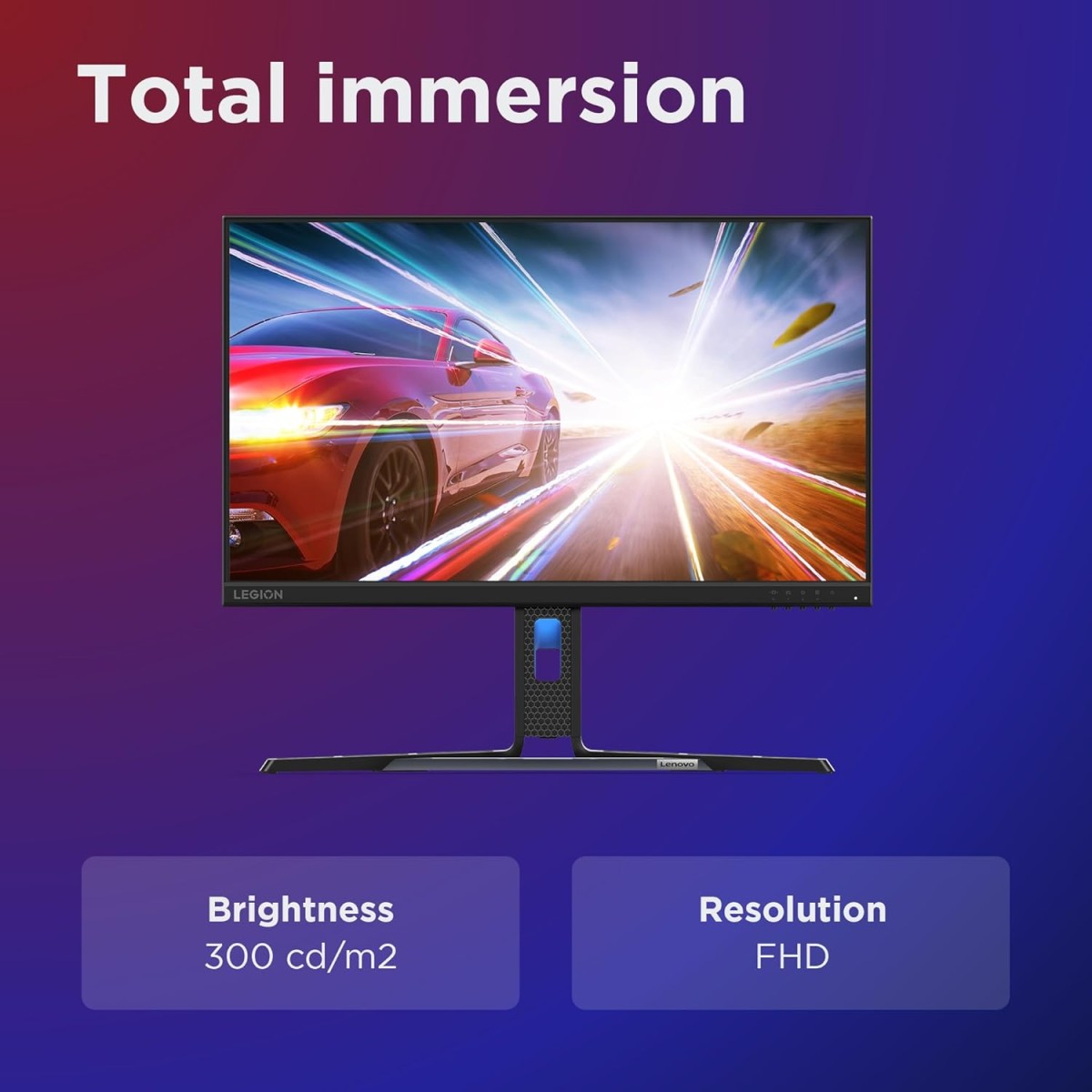 Lenovo Legion R24e | 24" (60.9cm) FHD 180Hz Gaming Monitor | 0.5ms, AMD FreeSync, 99% sRGB, 1xHDMI 2.1 TMDS, 1xDP 1.4| Tilt, Swivel, Pivot, Height Adjust | Black | 67CCGAC4IN Lenovo Legion R24e | 24" (60.9cm) FHD 180Hz Gaming Monitor | 0.5ms, AMD FreeSync, 99% sRGB, 1xHDMI 2.1 TMDS, 1xDP 1.4| Tilt, Swivel, Pivot, Height Adjust | Black | 67CCGAC4IN