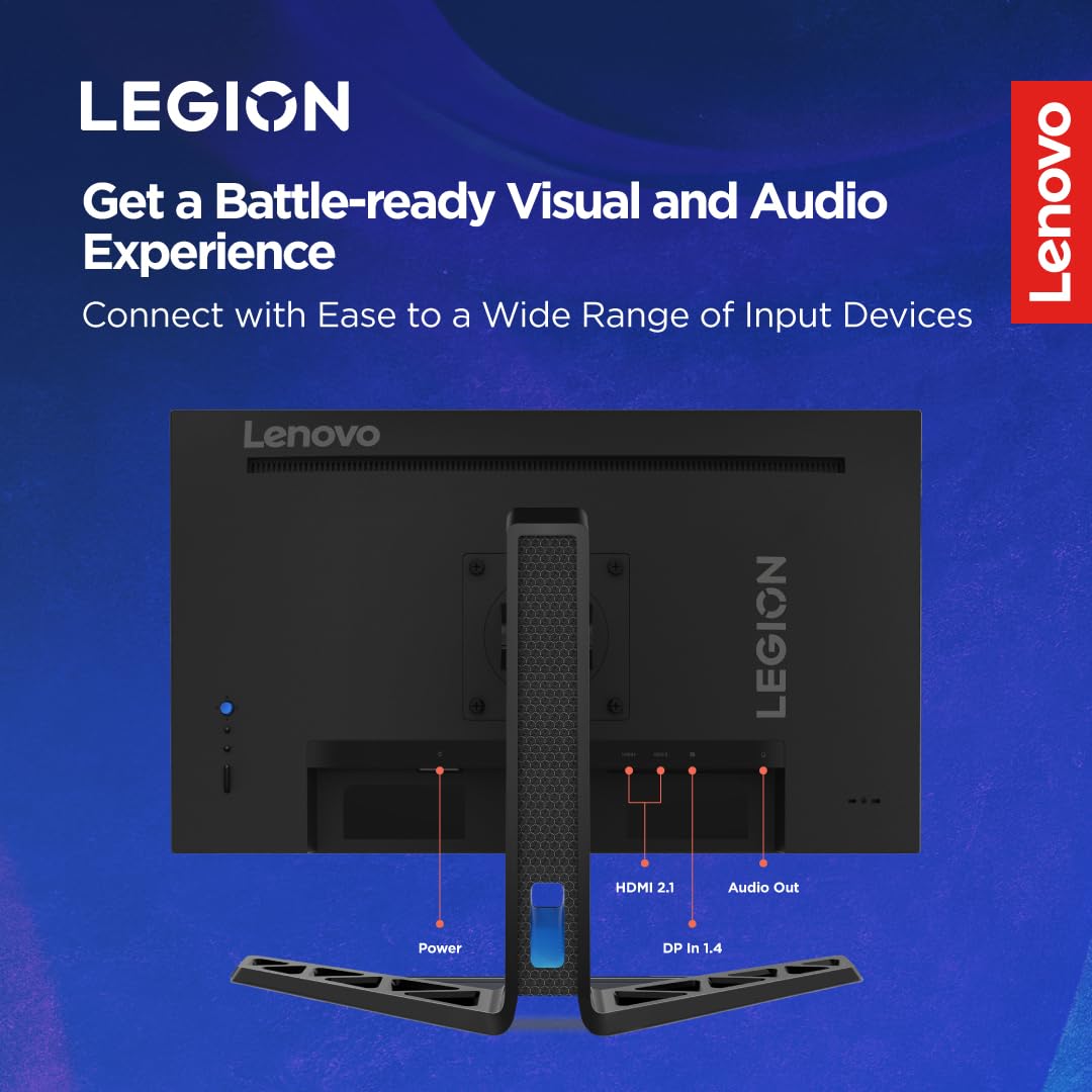 Lenovo Legion R25f-30, 25 Inch (63.50cm), FHD 1920x1080, 240Hz, Black, 0.5ms, AMD FreeSync, 99% sRGB, 90% DCI-P3, 3Wx2 Speaker, 2xHDMI, 1xDP, Tilt, Swivel, Pivot, Height Adjust Stand Gaming Monitor Lenovo Legion R25f-30, 25 Inch (63.50cm), FHD 1920x1080, 240Hz, Black, 0.5ms, AMD FreeSync, 99% sRGB, 90% DCI-P3, 3Wx2 Speaker, 2xHDMI, 1xDP, Tilt, Swivel, Pivot, Height Adjust Stand Gaming Monitor