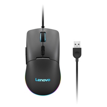 Lenovo M210 RGB Gaming Wired USB Mouse, Ambidextrous, 7-Buttons, 8000 DPI with 4 Levels DPI Switch, 3-Zone RGB Backlight, 3Year Warranty, (GY51M74265) Lenovo M210 RGB Gaming Wired USB Mouse, Ambidextrous, 7-Buttons, 8000 DPI with 4 Levels DPI Switch, 3-Zone RGB Backlight, 3Year Warranty, (GY51M74265)