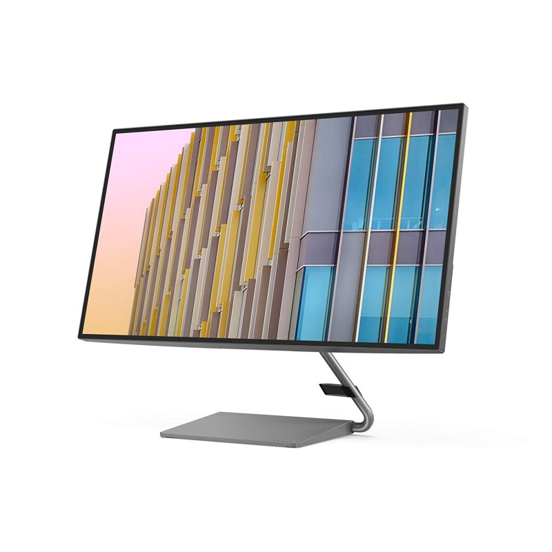 Lenovo Q-Series - Q27H-10, 27 Inch (68.6Cm) 2560 X 1440 Pixels 2K Qhd IPS Ultraslim Monitor Grey