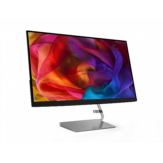 Lenovo Q-Series - Q27Q-1L, 27 Inch (68.6 Cm) 2560 X 1440 Pixels 2K Qhd IPS Led Monitor | 2X3W Speakers, 99% Srgb, 75Hz, AMD Freesync, Hdmi, Natural Low Blue Light, Artery 