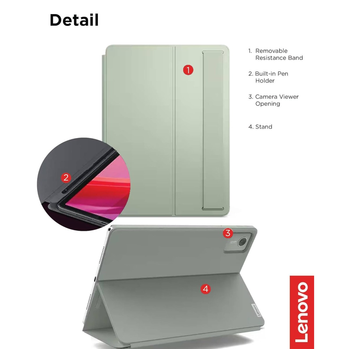 Lenovo Slim Folio Case for Tab M11 (Suitable for Tablet M11, Screen - 11 Inch,