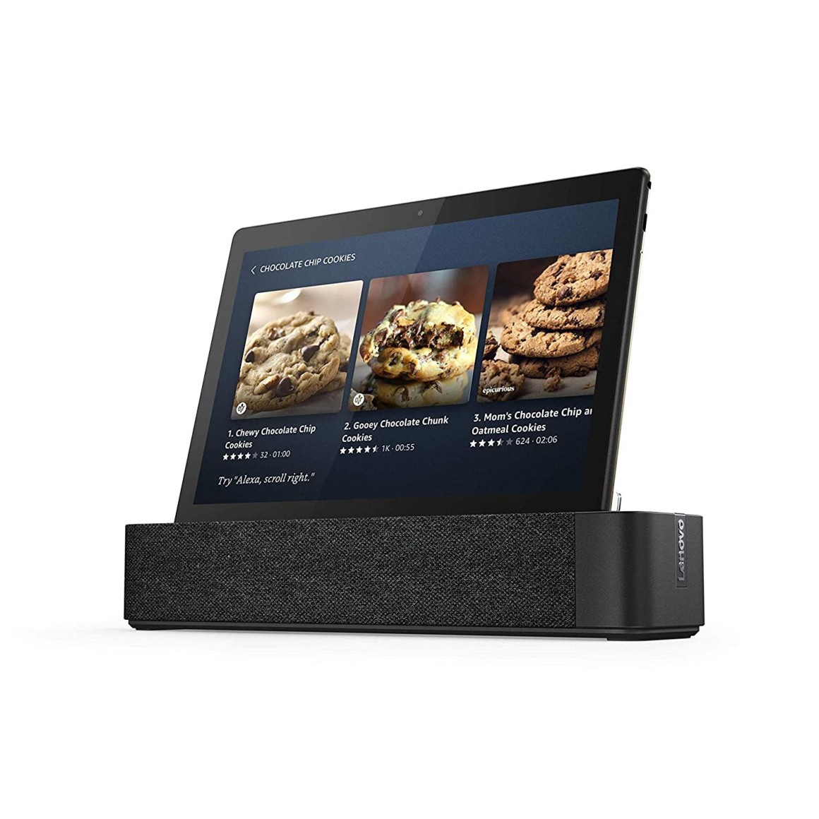 Lenovo Smart Bluetooth, Wi-Fi Tab M10 with Alexa Speaker Dock Slate Black)