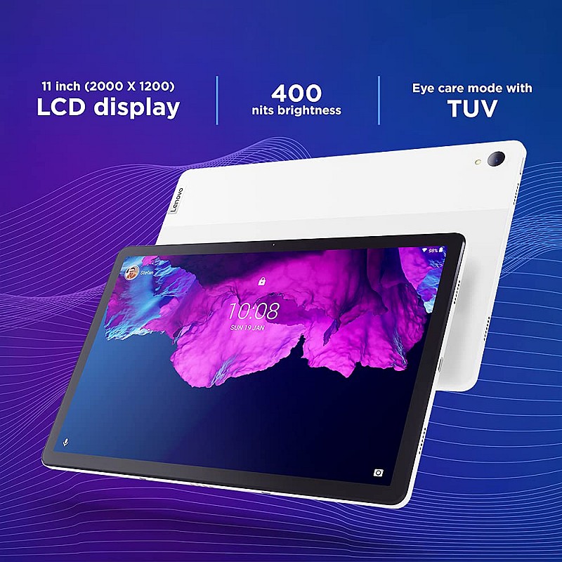 Lenovo Tab P11 (11 inch (27.94 cm), 4GB, 128GB, Wi-Fi + LTE, Data Only), Dolby Atmos, Google Kids, Face Unlock Technology