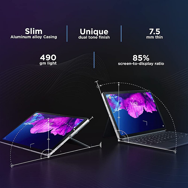 Lenovo Tab P11 (11 inch (27.94 cm), 4GB, 128GB, Wi-Fi + LTE, Data Only), Dolby Atmos, Google Kids, Face Unlock Technology