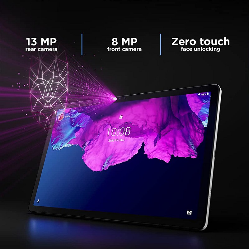 Lenovo Tab P11 (11 inch (27.94 cm), 4GB, 128GB, Wi-Fi + LTE, Data Only), Dolby Atmos, Google Kids, Face Unlock Technology