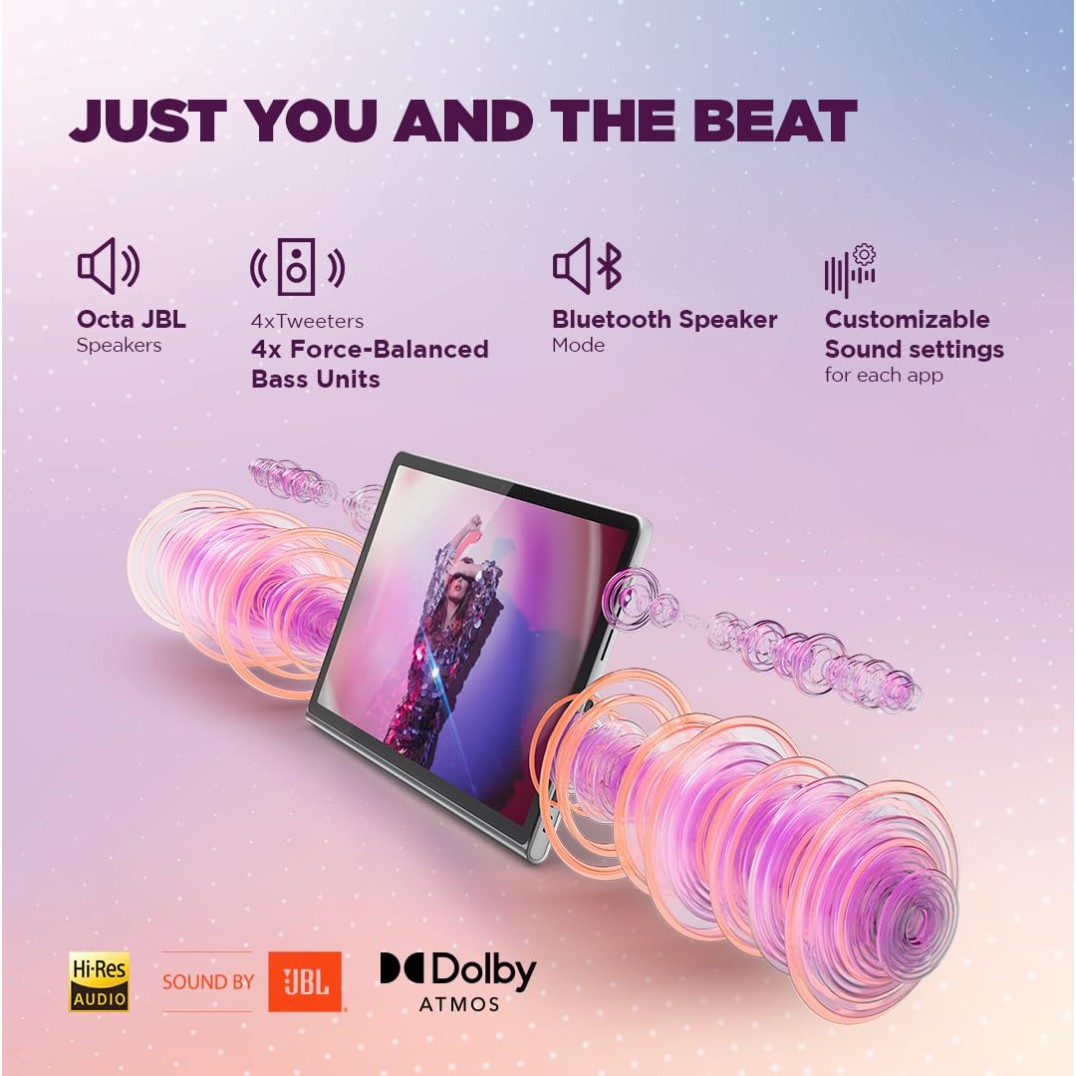 Lenovo Tab Plus with Octa JBL Hi-Fi Speakers| 8 GB RAM, 128 GB ROM| 11.5 Inch, 2K, 90 Hz Refresh| Wi-Fi Tablet| Android 14| 45 W Fast Charger| Built-in Kickstand| Color: Luna Grey Lenovo Tab Plus with Octa JBL Hi-Fi Speakers| 8 GB RAM, 128 GB ROM| 11.5 Inch, 2K, 90 Hz Refresh| Wi-Fi Tablet| Android 14| 45 W Fast Charger| Built-in Kickstand| Color: Luna Grey