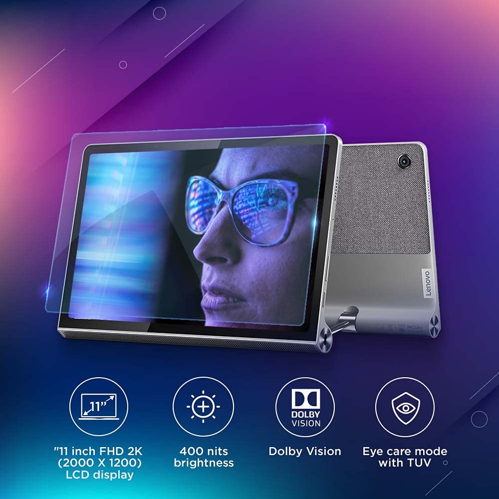 Lenovo Tab Yoga 11 (11 inches/ 27.94 cm, 4GB, 128GB,Wi-Fi+ LTE), Storm Grey Lenovo Tab Yoga 11 (11 inches/ 27.94 cm, 4GB, 128GB,Wi-Fi+ LTE), Storm Grey