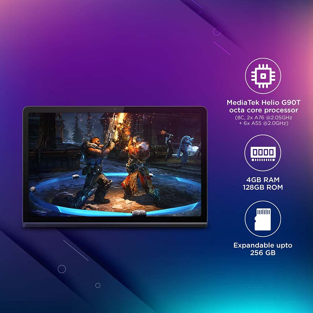 Lenovo Tab Yoga 11 (11 inches/ 27.94 cm, 4GB, 128GB,Wi-Fi+ LTE), Storm Grey Lenovo Tab Yoga 11 (11 inches/ 27.94 cm, 4GB, 128GB,Wi-Fi+ LTE), Storm Grey