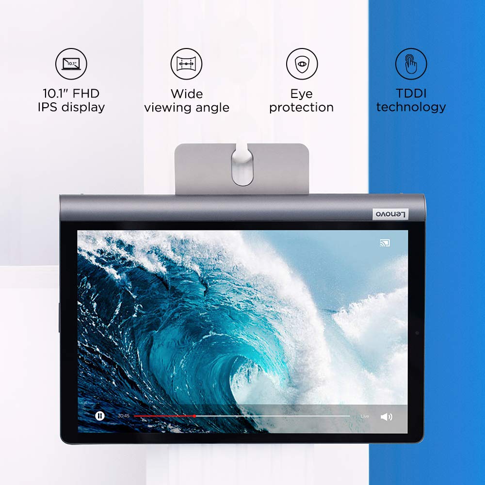 Lenovo Tab Yoga Smart| 10.1 Inch Screen| 4 GB RAM, 64 GB ROM| Wi-Fi+4G LTE (with Voice Call)| IP52 Certified Tablet| Colour: Iron Grey Lenovo Tab Yoga Smart| 10.1 Inch Screen| 4 GB RAM, 64 GB ROM| Wi-Fi+4G LTE (with Voice Call)| IP52 Certified Tablet| Colour: Iron Grey