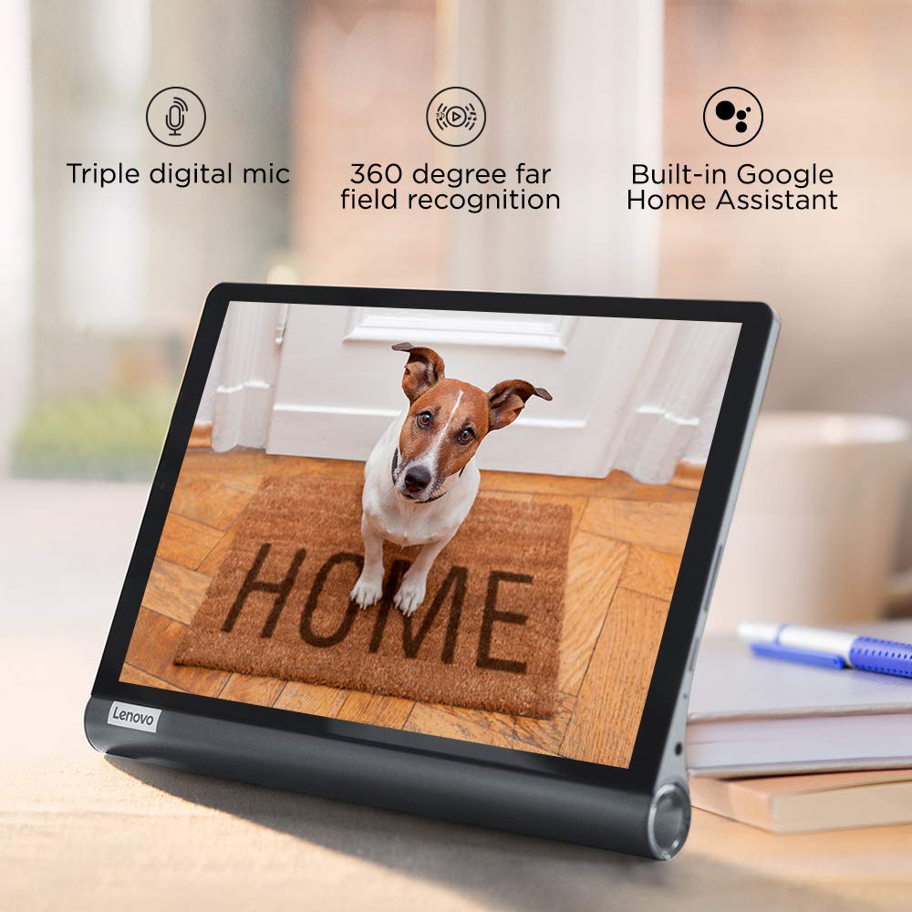Lenovo Tab Yoga Smart| 10.1 Inch Screen| 4 GB RAM, 64 GB ROM| Wi-Fi+4G LTE (with Voice Call)| IP52 Certified Tablet| Colour: Iron Grey Lenovo Tab Yoga Smart| 10.1 Inch Screen| 4 GB RAM, 64 GB ROM| Wi-Fi+4G LTE (with Voice Call)| IP52 Certified Tablet| Colour: Iron Grey