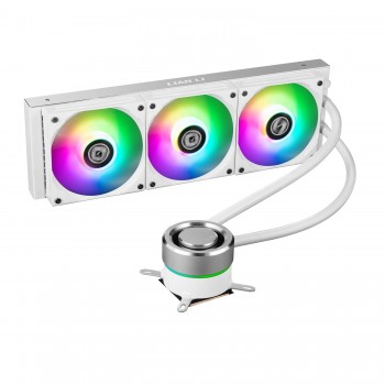 Lian Li Galahad 360 ARGB AIO Liquid CPU Cooler - White | Support Intel: LGA 115X,LGA 1200,LGA 1700 & AMD: AM4,AM5