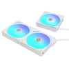 Lian Li UNI Fan AL 120 Triple V2 White ARGB 120mm PWM Case Fan with Controller - G99.12ALV23W.00