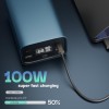 Lifelong 100W 27000 mAh 4-in-1 Fast Charging Laptop Power Bank with 2 Type C PD Output Ports & 2 USB Output Ports Compatible with Laptop, Android Smartphones, iPhones, iPad, Tablet (Metallic Blue) Lifelong 100W 27000 mAh 4-in-1 Fast Charging Laptop Power Bank with 2 Type C PD Output Ports & 2 USB Output Ports Compatible with Laptop, Android Smartphones, iPhones, iPad, Tablet (Metallic Blue)