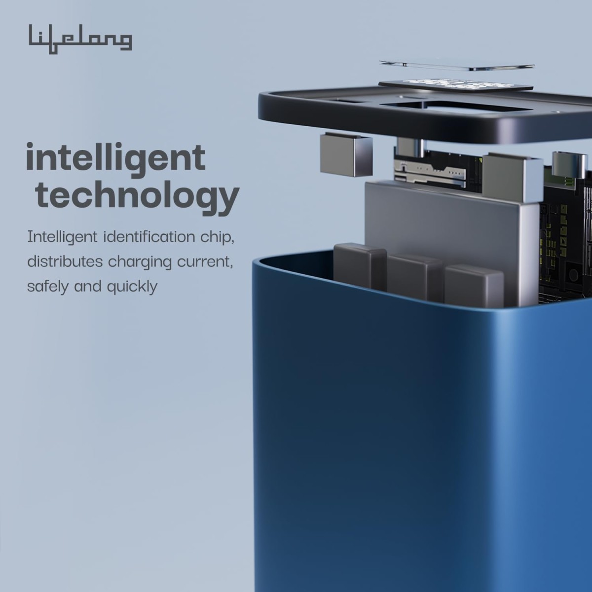 Lifelong 100W 27000 mAh 4-in-1 Fast Charging Laptop Power Bank with 2 Type C PD Output Ports & 2 USB Output Ports Compatible with Laptop, Android Smartphones, iPhones, iPad, Tablet (Metallic Blue) Lifelong 100W 27000 mAh 4-in-1 Fast Charging Laptop Power Bank with 2 Type C PD Output Ports & 2 USB Output Ports Compatible with Laptop, Android Smartphones, iPhones, iPad, Tablet (Metallic Blue)