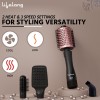 Lifelong 4-in-1 Hot Air Brush Hair Styler | 1200W Multi-Styler with Ceramic Oval Barrel, Blow Dryer, Curler, Volumizer, Smoothening Brush, 3 Speed Settings & Multiple Attachments for Women & Men Lifelong 4-in-1 Hot Air Brush Hair Styler | 1200W Multi-Styler with Ceramic Oval Barrel, Blow Dryer, Curler, Volumizer, Smoothening Brush, 3 Speed Settings & Multiple Attachments for Women & Men