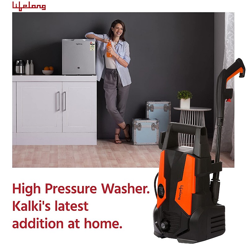 Lifelong Aquawash High Pressure Washer 1700W, Universal Motor, Pressure-135 Bar, Max Flow-400 L/hr,Working Radius 10m,Hose Pipe for Home, Car Cleaning & Garden Washer