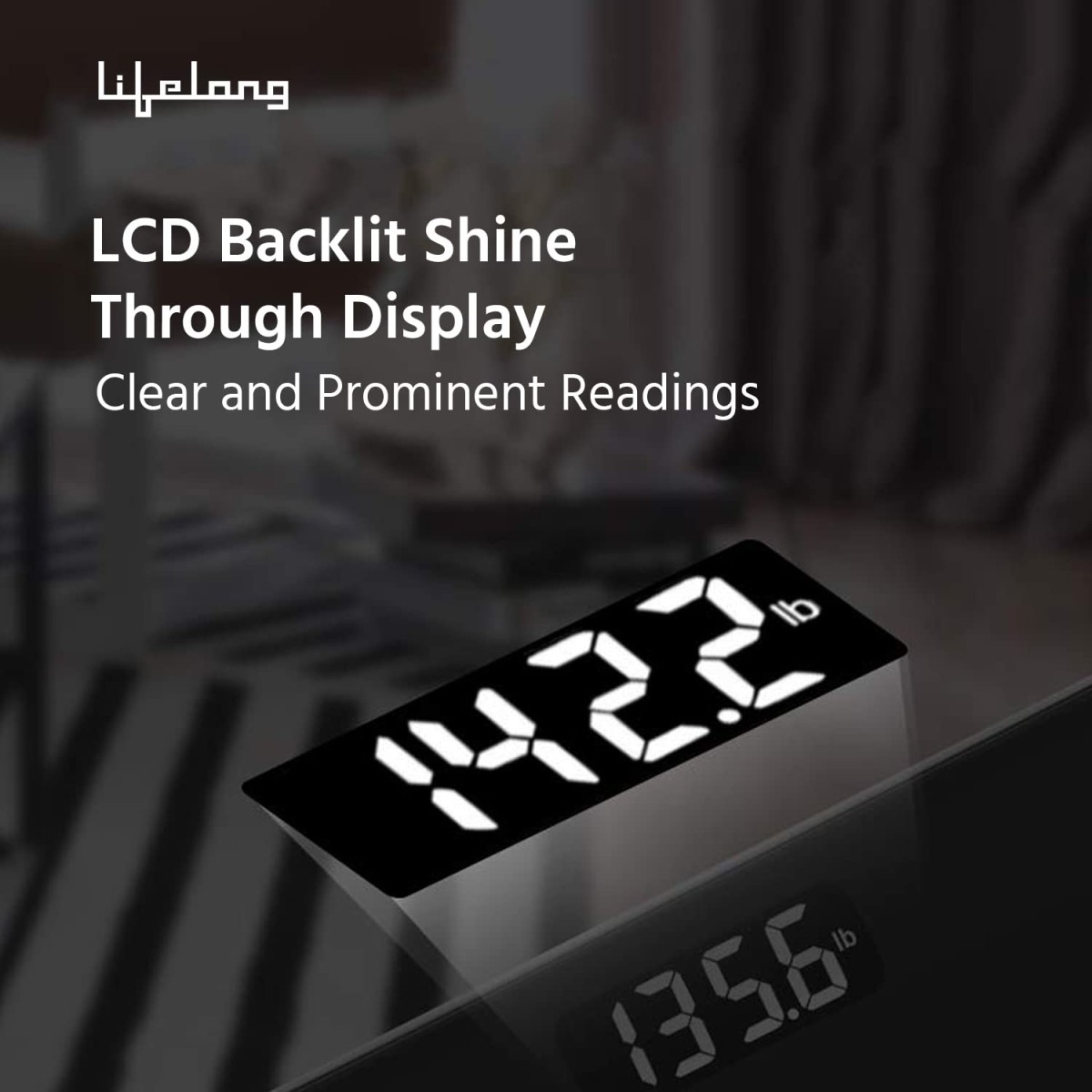 Lifelong Azure Weighing Scale (LLWS72 Indian Cultural Series - Gujarat)|Digital Weight Machine for Body Weight|6mm Thick Tempered Glass with LCD Display|Bathroom Weighing Scale (2 Year Warranty, Blue)