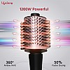 Lifelong Blow Dry Brush | 1 Year Warranty | Hot Air Brush, 1200 Watts, 4 in 1 Hair Styling Brush, Attachments For Blow Dryer, Straightening Comb, Curler & Hot Air Brush (Rose Gold)