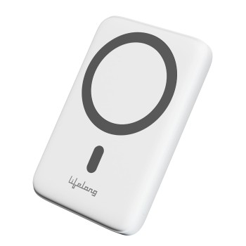 Lifelong Electronics 10000mAh Magsafe Wireless Fast Charging Power Bank for iPhone and All Wireless Qi Enabled Phones & Devices