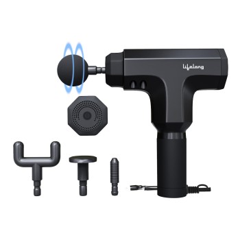 Lifelong Gun Massager For Pain Relief - Massage Gun Machine For Fully Body - Corded Gun Massager With 6 Speed Setting For Muscle Massage Of Back, Neck, Shoulder, Hand, Foot & Leg For Daily Use, Black Lifelong Gun Massager For Pain Relief - Massage Gun Machine For Fully Body - Corded Gun Massager With 6 Speed Setting For Muscle Massage Of Back, Neck, Shoulder, Hand, Foot & Leg For Daily Use, Black