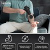 Lifelong LLGM109 Percussion Massage Gun for Pain Relief, Deep Tissue, 6 Speeds & 7 Massage Heads, Cordless, Quiet Operation for Neck, Shoulders, Back, Arms, Legs & Feet (Black)