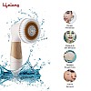 Lifelong LLM126 Electric Portable Face Cleanser and Massager Brush with 4 Brush Heads for Deep Cleansing, Scrubbing, Exfoliating