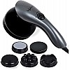 Lifelong LLM171 Electric Handheld Pain Relief Full Body Massager for Neck, Back, Leg & Foot, Gray